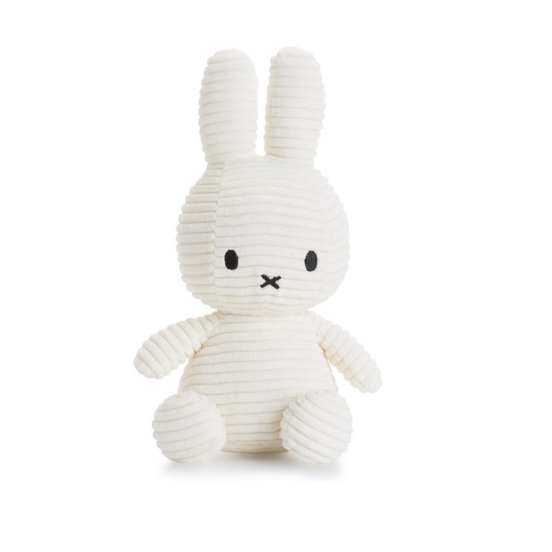 Peluche lapin Miffy velours blanc 50 cm - Made in Bébé